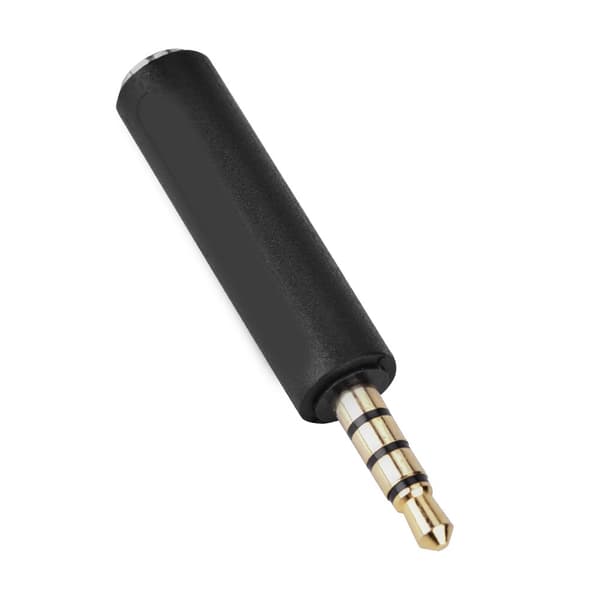 3,5 mm OMTP til CTIA konverteringshovedtelefonadapter til hovedtelefon sort (3 stk.)