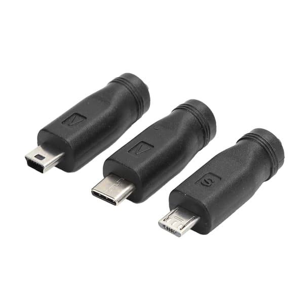 2 stk. USB til DC-kabel 11-i-1 strømkabel udskifteligt stik computer tilbehør
