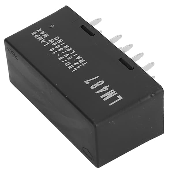 LED Blinkrelæ 300W 10 Pin Blinklys og Havariblinkrelæ til Bil 12.8V