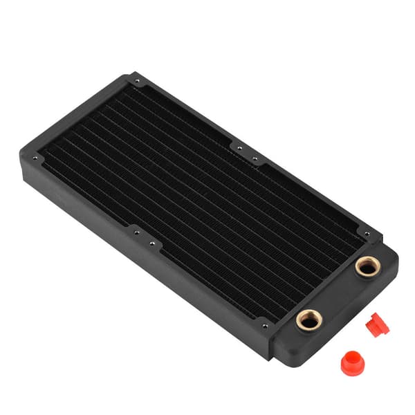 Kobber Radiator Køleplade Computer Vandkøling Væske Varmeveksler (240mm)