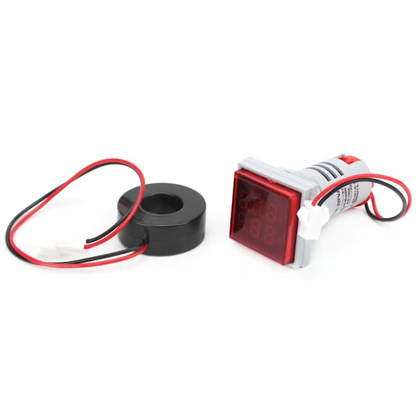 AD16-22FVA 2-i-1 Rød Digital Voltmeter Amperemeter Måler, Spændingsstrømtester, 22mm Panelindikator