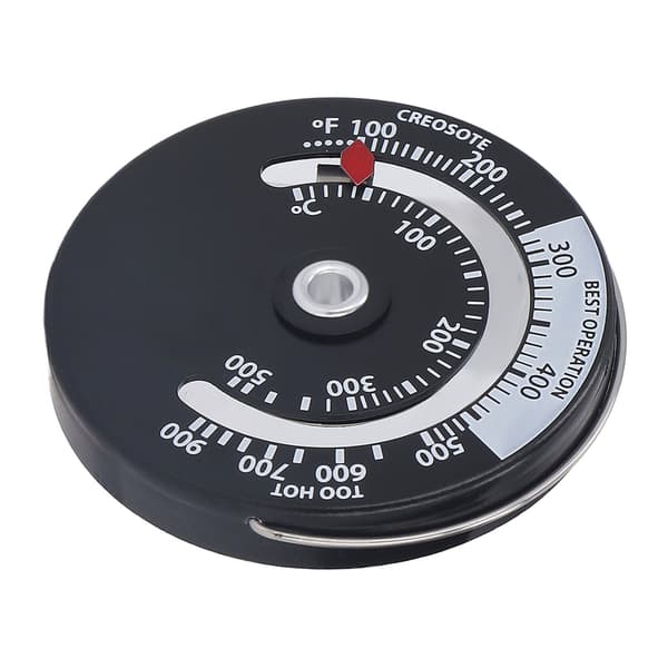 Magnetisk Spistermometer 0-500℃ Urtavla i Aluminiumlegering Högprecisionstermometer för Eldstad