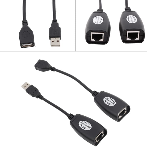 USB 2.0 til RJ45 Ethernet-forlængeradapterkabel med ledning til OS X