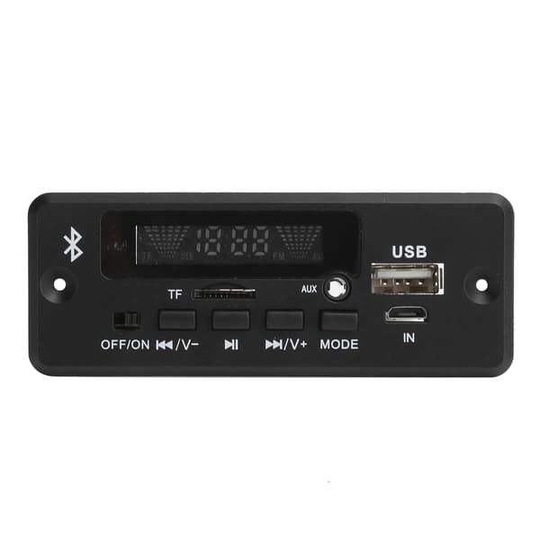 02CABT Afkodningskort Universal WAV Afkodningsmodul MP3 Dekoderkort med Bluetooth-opkald Sort