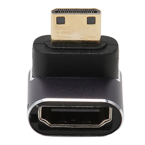Mini HD Multimedia Interface Adapter Han til Hun 8K 48 Gbps Aluminiumlegeringsskaladapter med LED-lampe til kontor