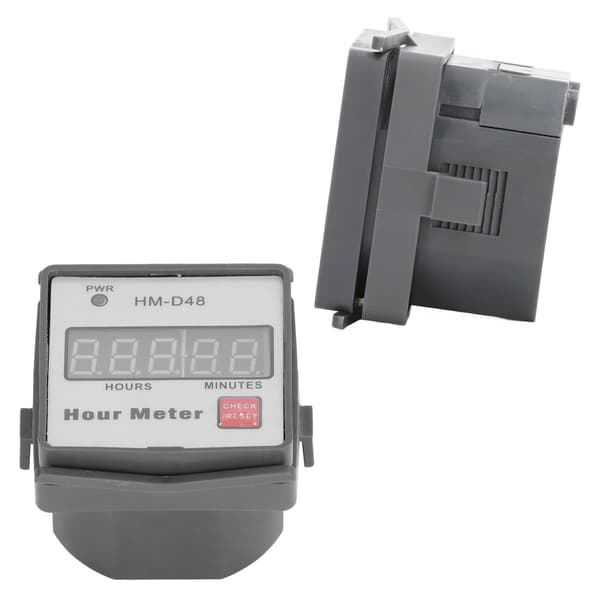 Timetæller Digital Display Timer ABS Måler 0‑999,99 Timer Tidsværktøj AC 220‑240V