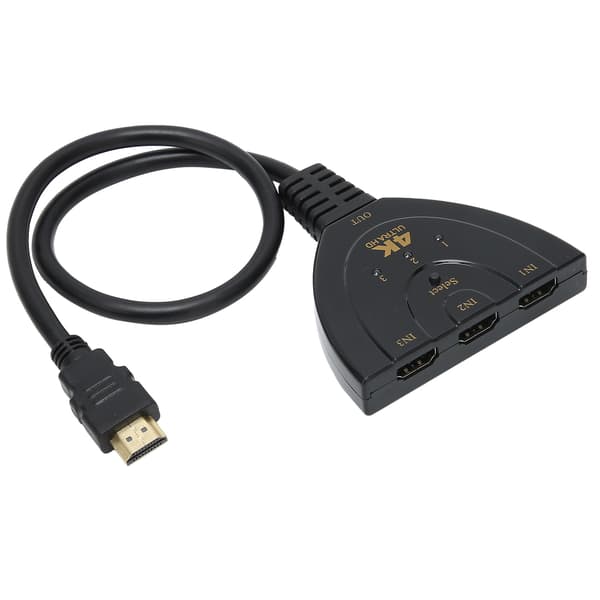 HighDefinition Multimedia Interface 4K Switcher 3 In 1 Out 4Kx2K Switcher SplitterCable Splitter