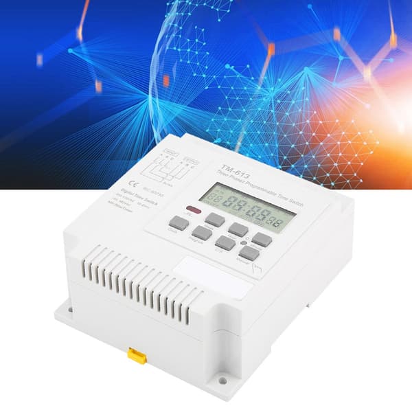 TM-163 Trefas 380V Smart Digital Veckoprogrammerbar Kontroll Strömbrytare