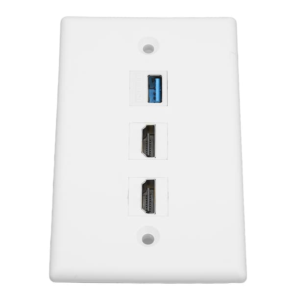 HD Multimedia Interface Ethernet USB Vægplade 2 Port HD Multimedia Interface Keystone 1 Port USB 3.0 Vægplade