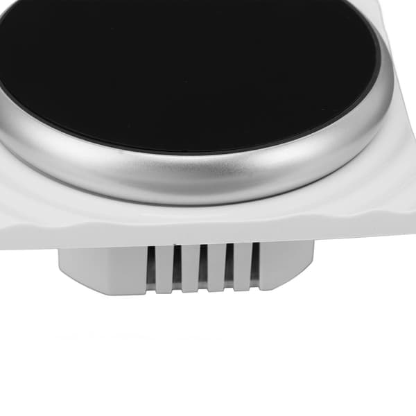 Smart termostat 1 vecka programmerbar LED-display infälld rektangulär bas digital termostat AC95-240V för pannvärmesystem svart