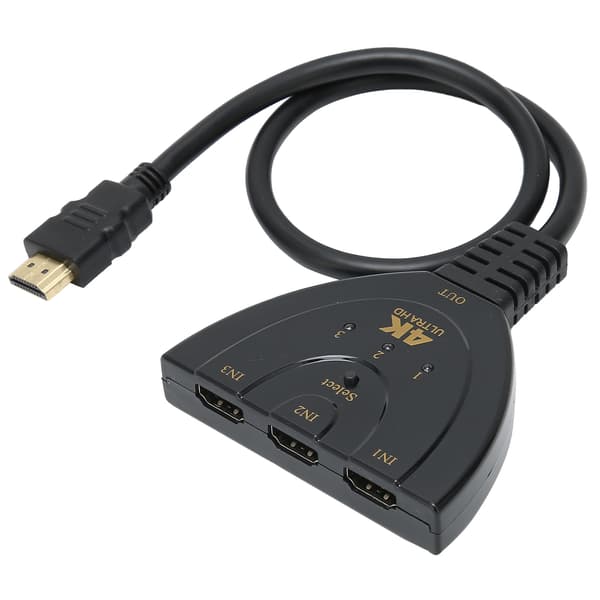 HighDefinition Multimedia Interface 4K Switcher 3 In 1 Out 4Kx2K Switcher SplitterCable Splitter