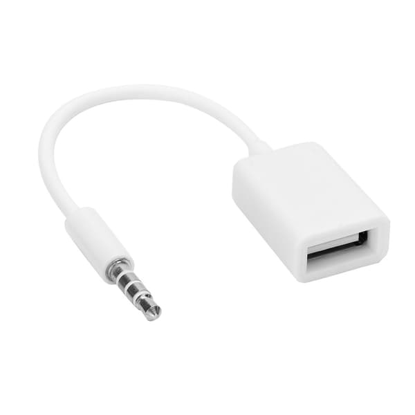 3,5 mm hanstik til USB hun AUX lydkabel konverteradapterledning