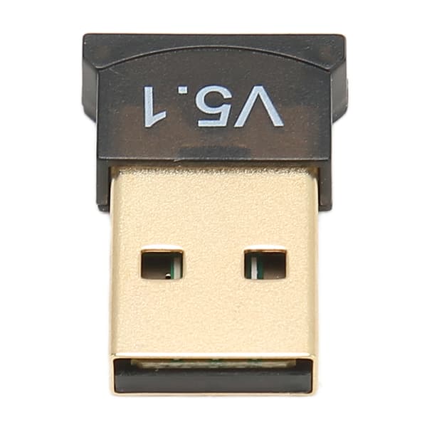 USB BT-adapter ABS sort V5.1 version drevfri bred dækning bærbar trådløs BT 5.1-adapter til hjemmebrug og erhverv