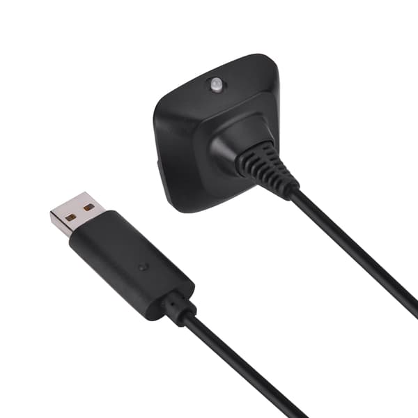 Microsoft Xbox 360 -langattoman ohjaimen USB-pikalatauskaapeli (musta)