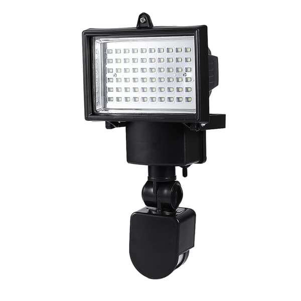 60 LED Rörelsesensorlampa Soldriven Utomhus Trädgård Säkerhetsvägg