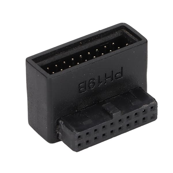 USB 3.0 90° Adapter Flerskiktskretskort Enkel Installation 19/20Pin Strömadapter PH19B