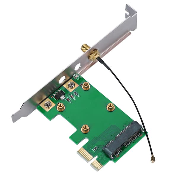 Mini PCI-E till PCI-E Riser-kort Utöka externt adapter nätverkskort