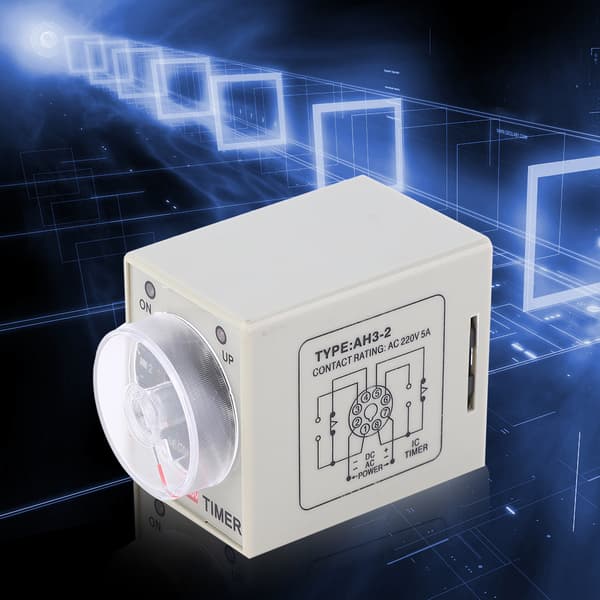 AH3-2 Tidsrelä Mini Fördröjningstimer AC 220V Styrenhet för Autosystem