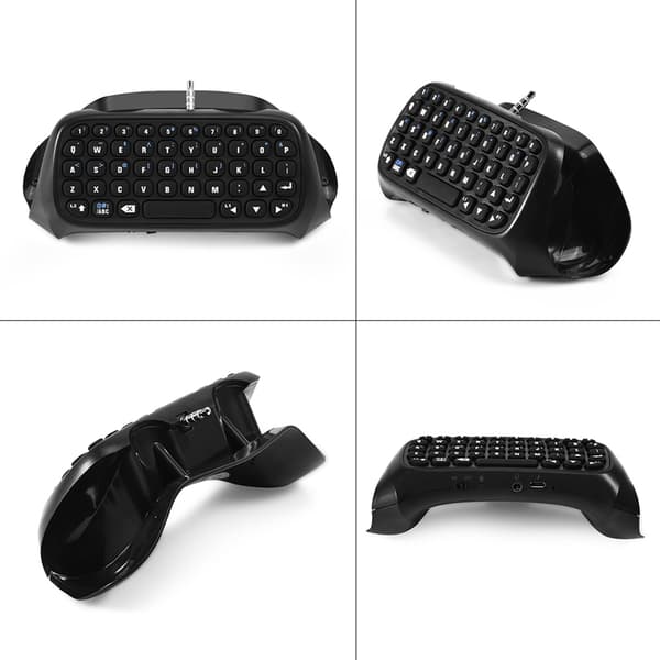 Mini trådlöst Bluetooth-speltangentbord Chatpad för PS4-kontroll