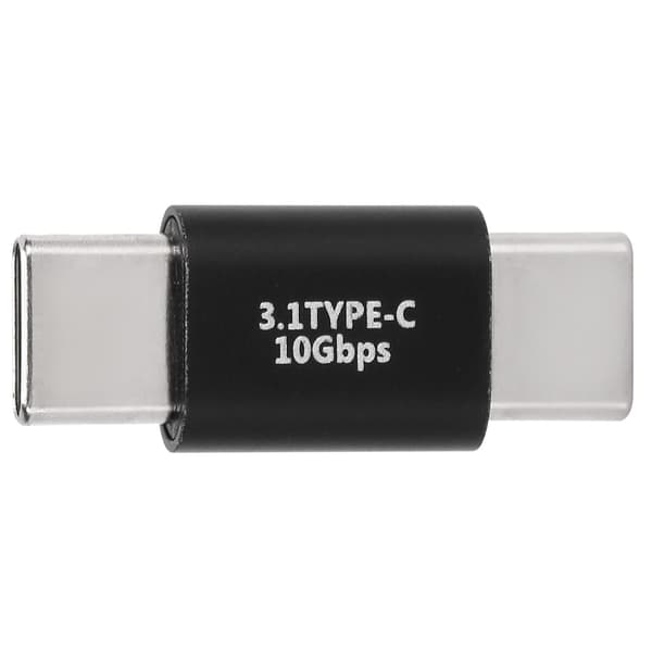 USB C-förlängningsadapter Typ C 3.1 Hane till Hane Adapter Stöder Snabbladdning 10 Gbps Dataöverföring