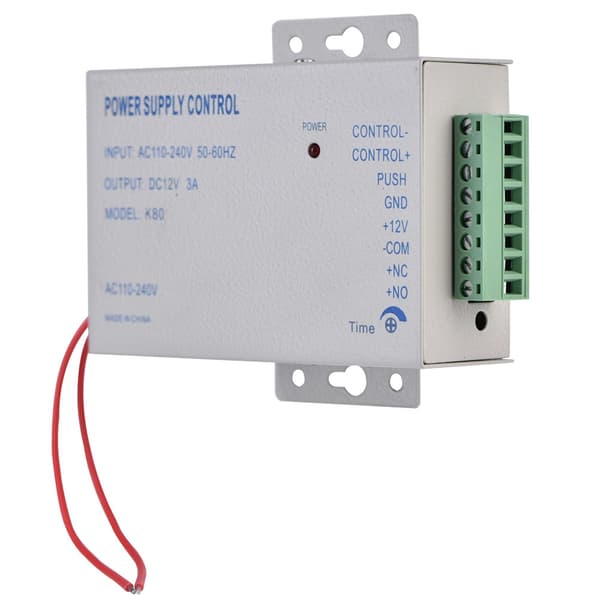 Input AC110V-240V Output DC 12V 3A 30W Strømforsyningscontroller til Døradgangskontrolsystem