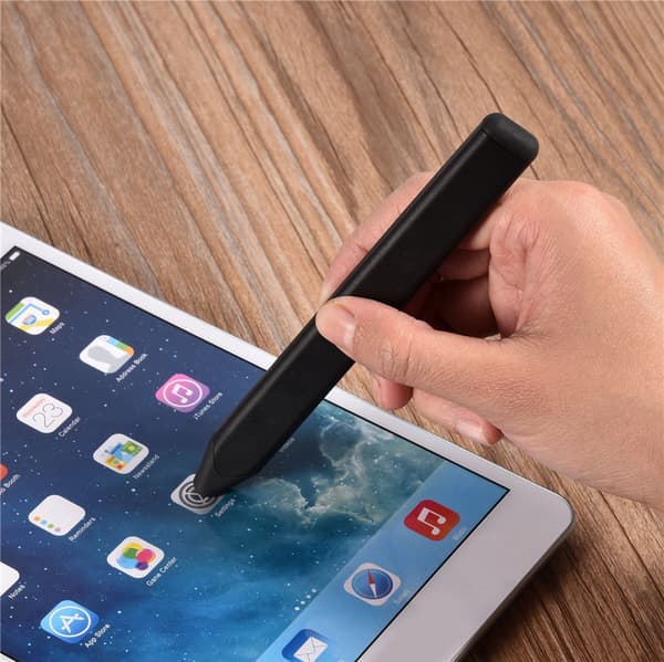 Universal Erstatning Flad Kapacitiv Touch Screen Stylus Pen til iPhone/Blackberry Sort