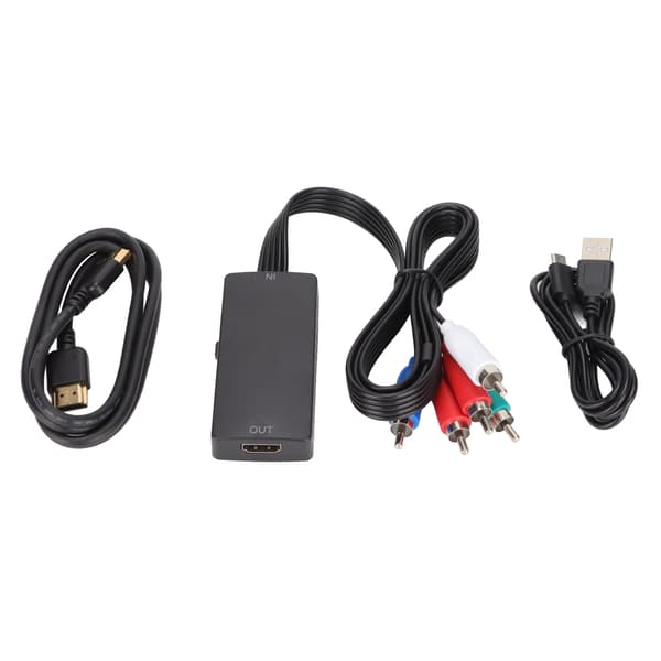 YPbPr til HD Multimedia Interface Adapter Komponent 1080P AV Konverter til DVD HDTV Skærm