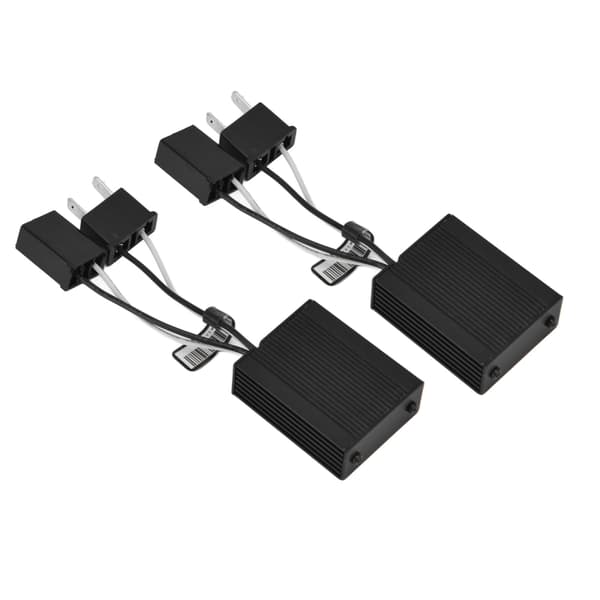 2 stk. LED-forlygtedecoder Anti-jamming aluminiumsskal Bil LED-forlygte Anti-flimmer Canbus-decoder 9-16V