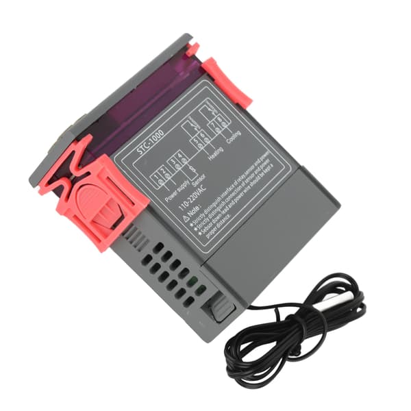 110-220V Digital termostat med temperatursensor Elektrisk temperaturregulator