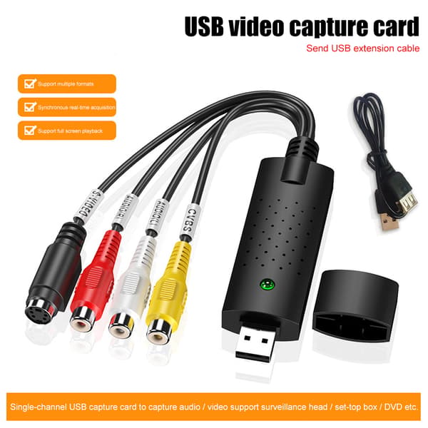 USB 2.0 Videoadapter med ljudinspelning USB 2.0 TV DVD Videoinspelningsadapter