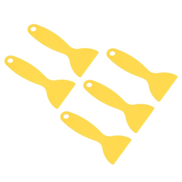 5 stk. 3D-printerspartel Fleksibel plast 3D-print harpiksfjernelsesskraber til WANHAO D8 til ANYCUBIC til Nova Gul