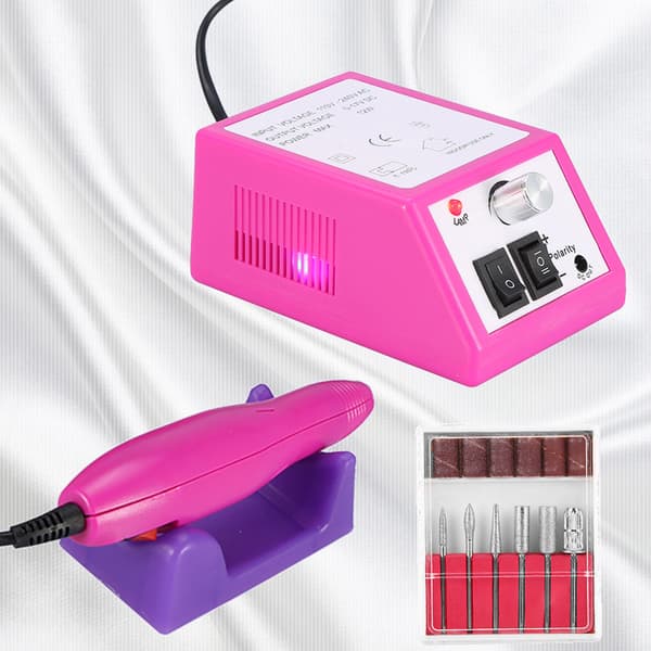 Professionel elektrisk neglemaskine fil manicure pedicure slibebor sæt EU 02#
