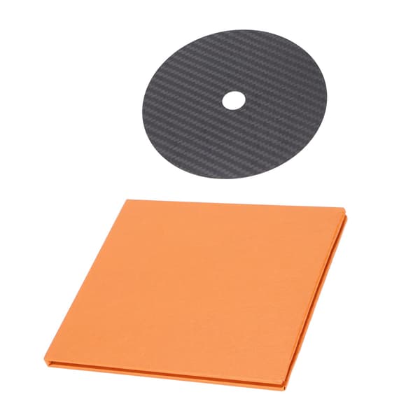 CD DVD Stabilisator Kulfiber 0,2 mm Tuning Måtte Disc Stabilisator til Topbakke Afspiller Sort