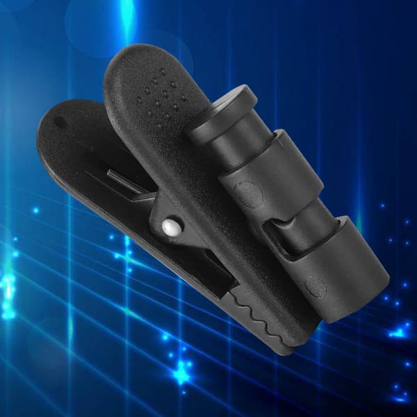 2 ST Svarta Hörlurar Headset Hörsnäcka Stor Klämma