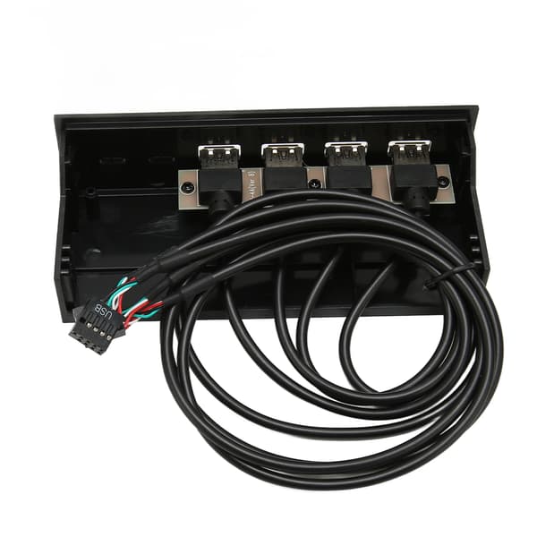 5,25 tommer USB2.0 Hub Frontpanel Multifunktionelt 4 porte 19-pin optisk drev frontpanel til 5,25 tommer PC computerkabinet