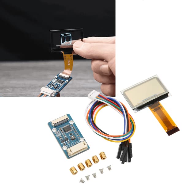 1,51 tommer skærmmodulsæt SPI I2C-interface gennemsigtig blå skærm med RGB-modul til Raspberry Pi