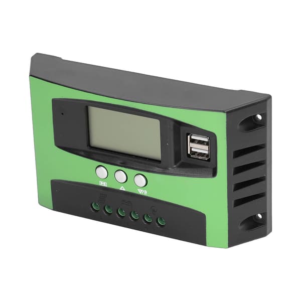Solpanel Opladningsregulator 30A 12V/24V LCD-display Intelligent Regulator til PV-system