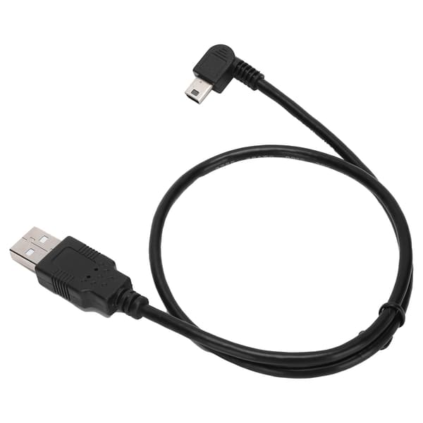 USBA til Mini USBB Kabel Han til Han Albue Venstre Vinkel Strømforsyning Opladerkabel til PC