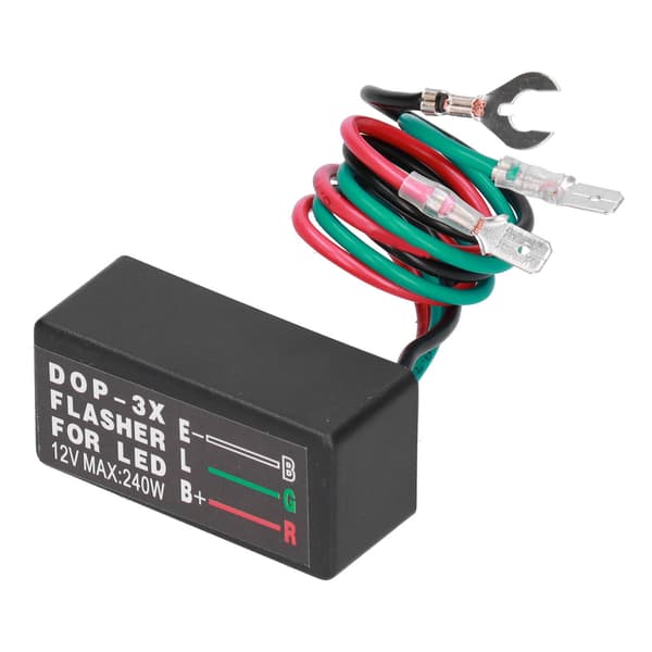 Bil 12V 20A LED Blinkersrelä DOP-3X Universell Motorcykel Indikator Blinkermodul