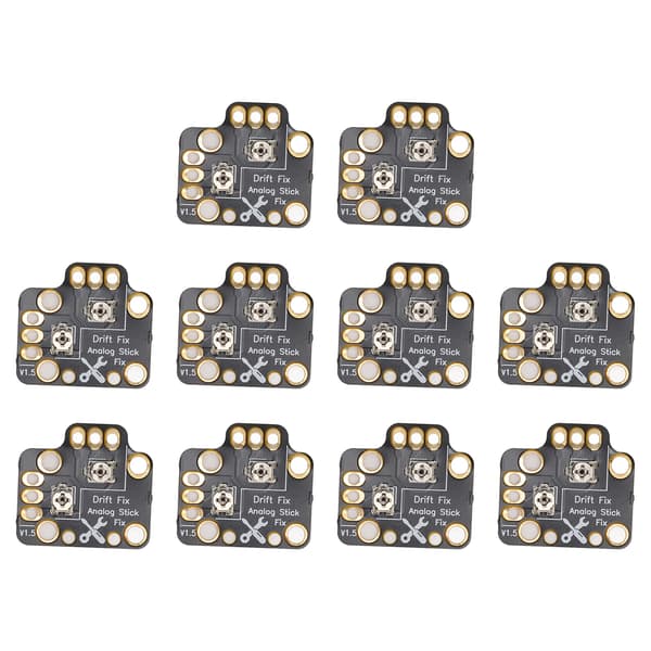 10 stk. Gamepad Joystick Drift Reparationskort Universal 3D Analog Joystick Drift Fix Mod til Game Controllere Sort