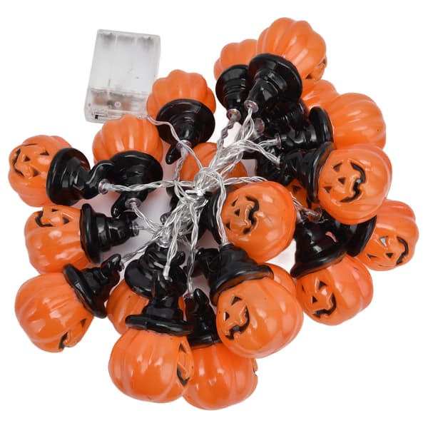 20LED Pumpa Fairy Lights 3m Dual-Mode String för Halloweenfest Heminredning