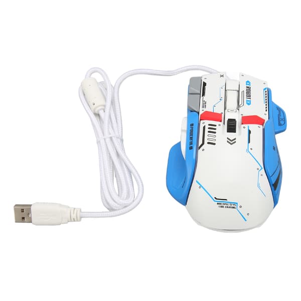Kablet mekanisk mus Makroprogrammering RGB-lysmus 12800 DPI Gamingmus til Windows 7 8 10 til IOS