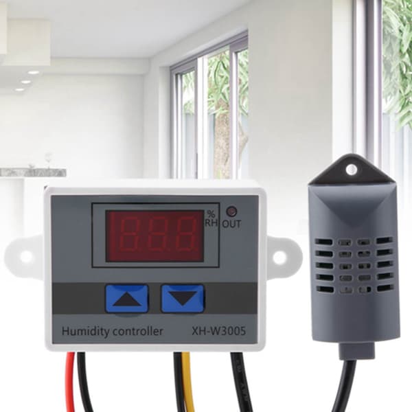 XH-W3005 Luftfuktighetskontrollbrytare 0-99%RH Digital Hygrometer Sensor 220V