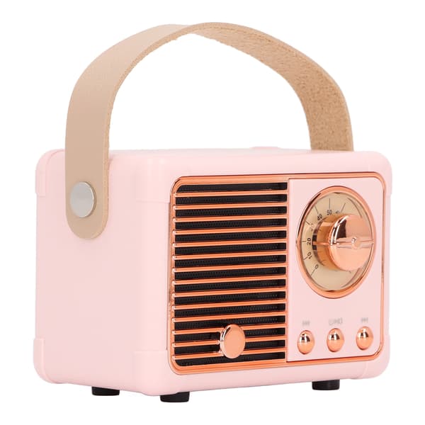 Bærbar Bluetooth-højttaler Mini Kompakt Trådløs Retro Understøtter Radioprogram til Udendørsbrug