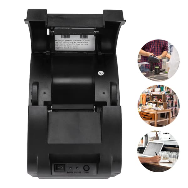 Termisk printer 5890K 90mm/s højhastigheds termisk etiketprinter til Windows til OS til Linux System EU-stik