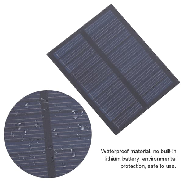0,5W 5,5V Solcelleopladningspanel PET-lamineret plade DIY-legetøjsplade 76x60mm