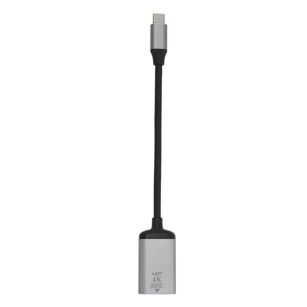 USB C til DisplayPort-adapter 4K 60Hz aluminiumslegering Plug and Play USB C til Mini DP-adapter til bærbar computer, telefon, tablet