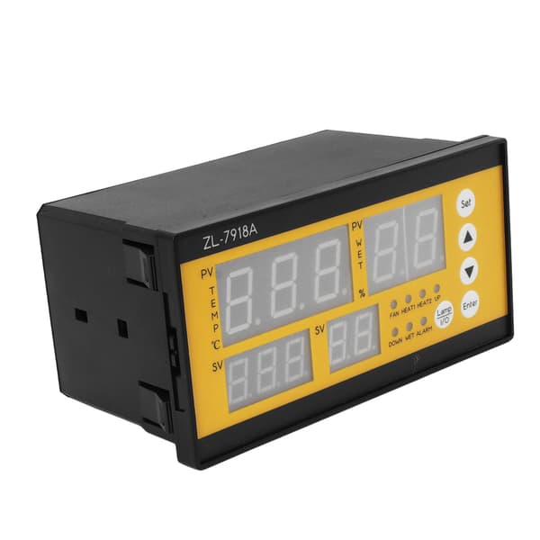 Inkubator Temperatur Fugtighedssensor LED Lys Speciel Engelsk Controller til Inkubator 100‑240V
