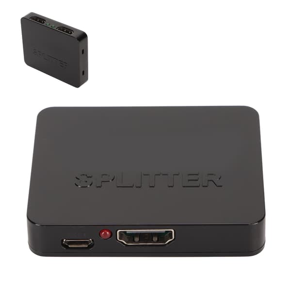 1 ind 2 ud HD Multimedia Interface Splitter til dobbelte skærme understøtter Fuld HD 1080P 3D 1x2 4K HD Multimedia Interface Splitter