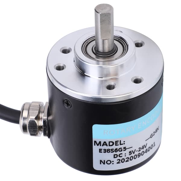 Rotary Encoder 5-24V DC AB 2-faset inkrementel solid aksel, 1000P/R til automation og kontorudstyr